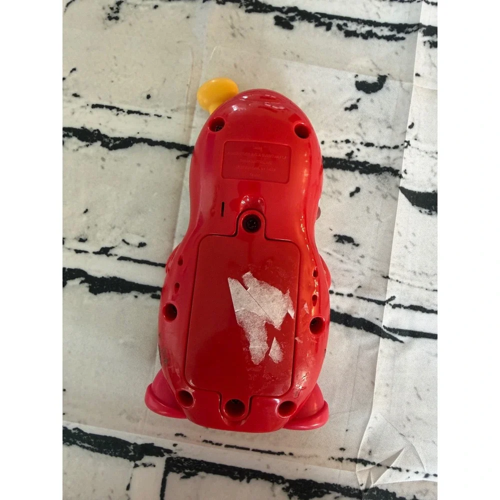 Fisher-Price Laugh & Learn Smilin Phone Toddler Toy Music ABC 123 Cream Red